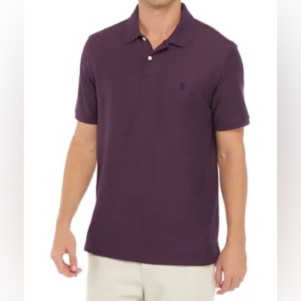 NWT Mens IZOD Advantage Performance Polo Shirt - Purple - Size M
